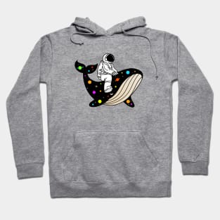 Astronauts And Whale Space Hoodie